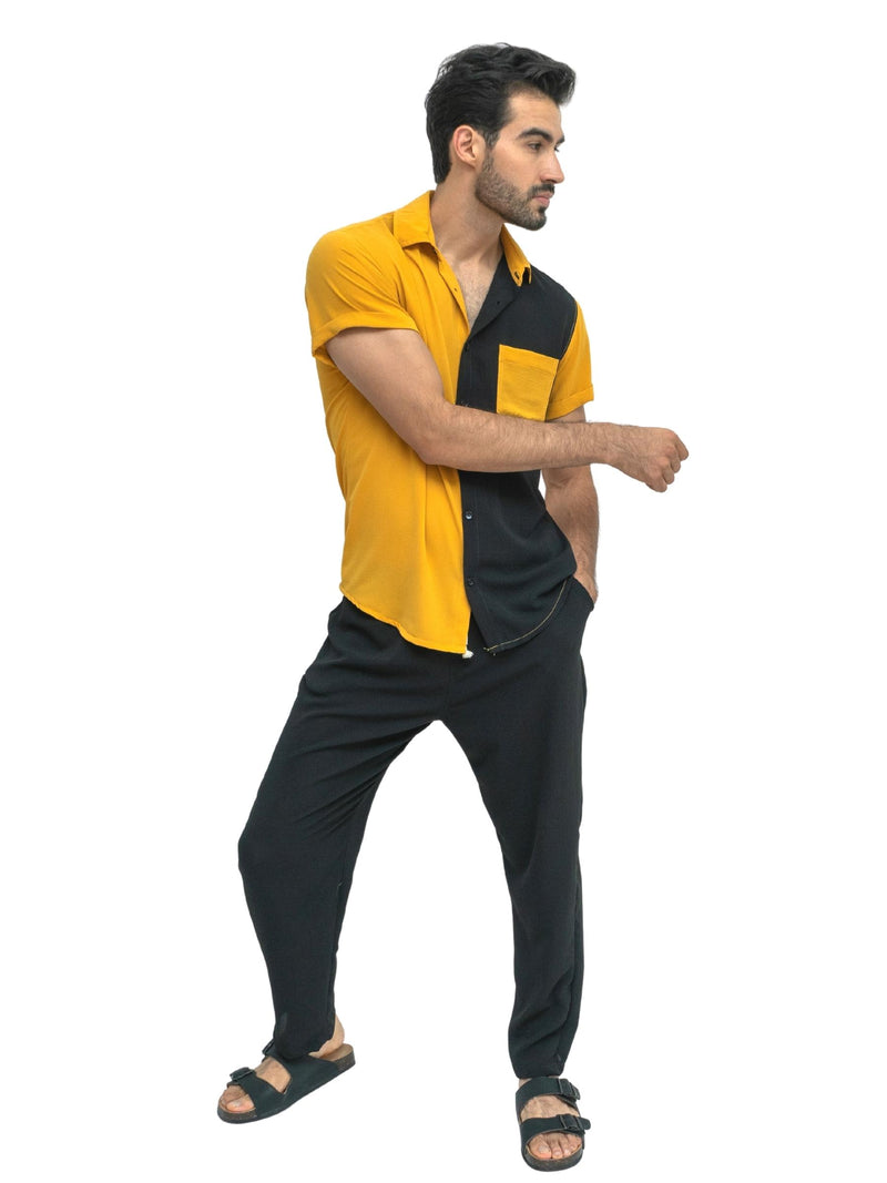 Camisa Amarillo con Negro